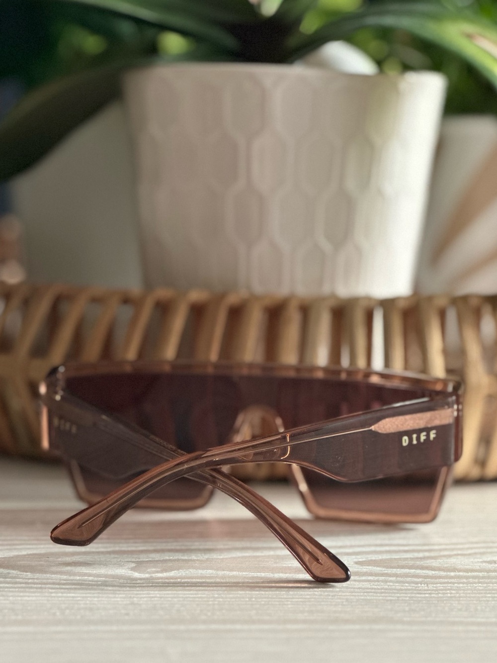 Diff Electra Cafe Ole gradient polarized shield-style sunglasses - Picture 2 of 6